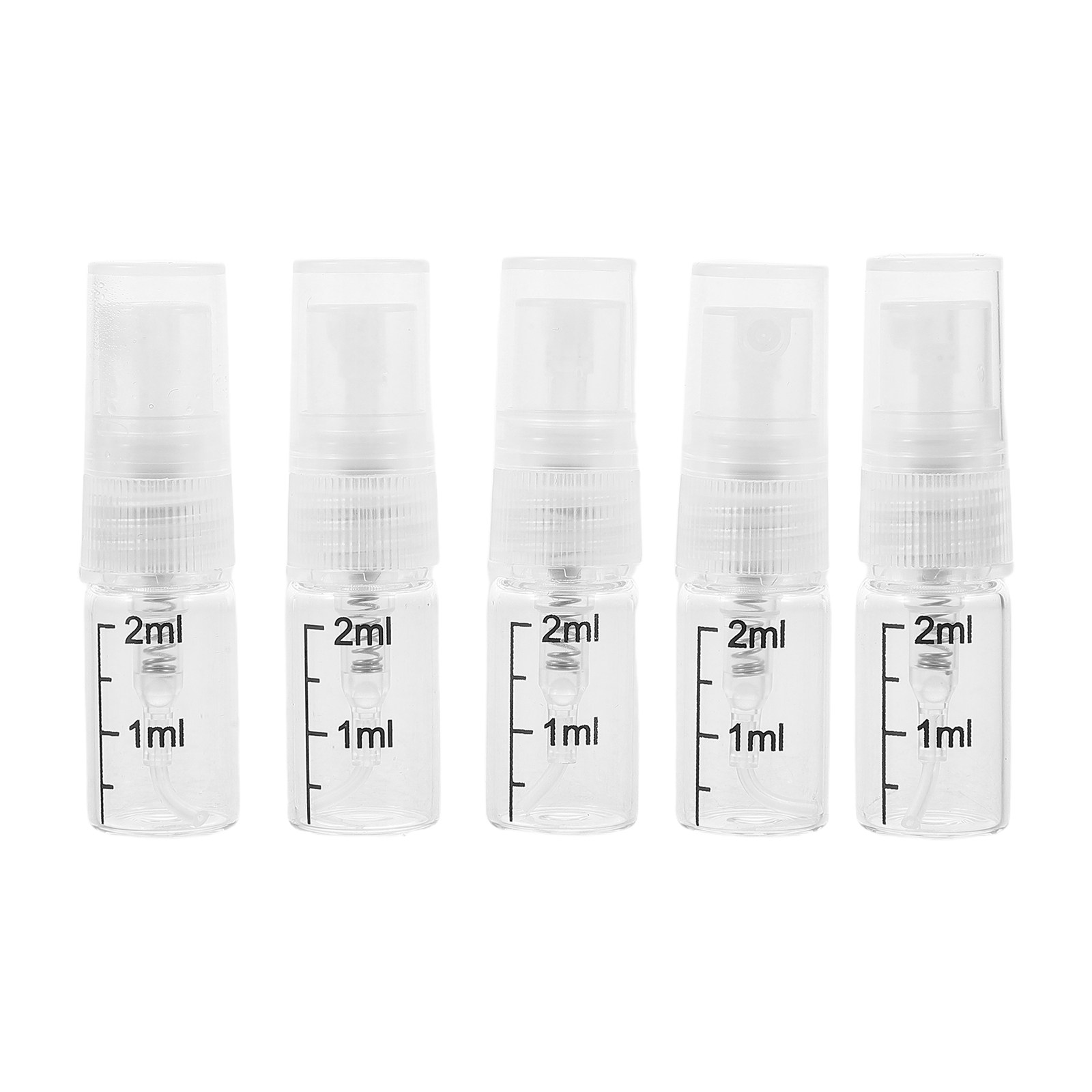 Perfume Atomizer Travel - Набор из 5 прозрачных стеклянных портативных
