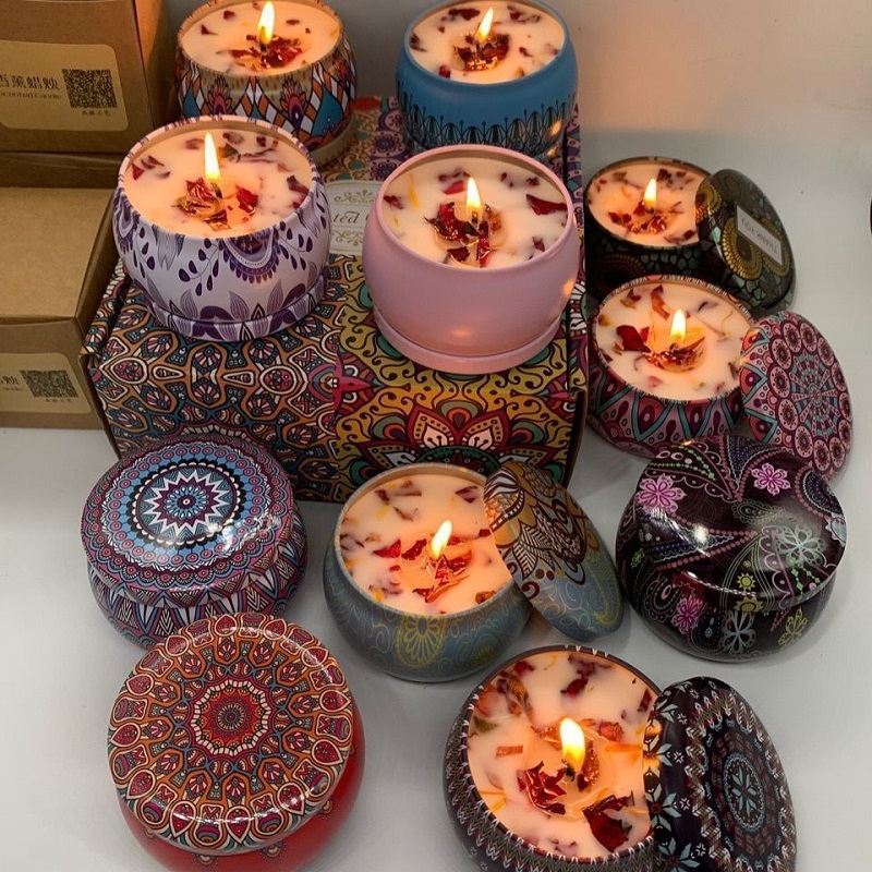 Home Fragrance Scented Candle - 1/4 шт. винтажные ароматические свечи из