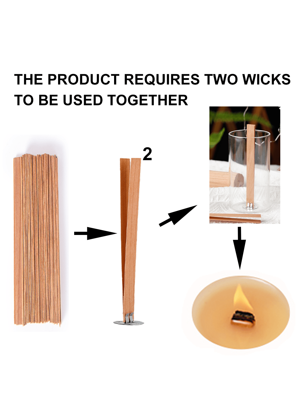 40 шт. бездымные фитили для св – обзор и цена Wooden Wick Candle