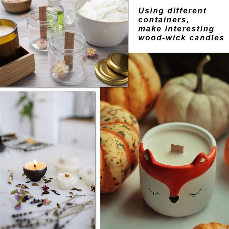 100 шт. деревянные фитили для  – обзор и цена Wooden Wick Candle