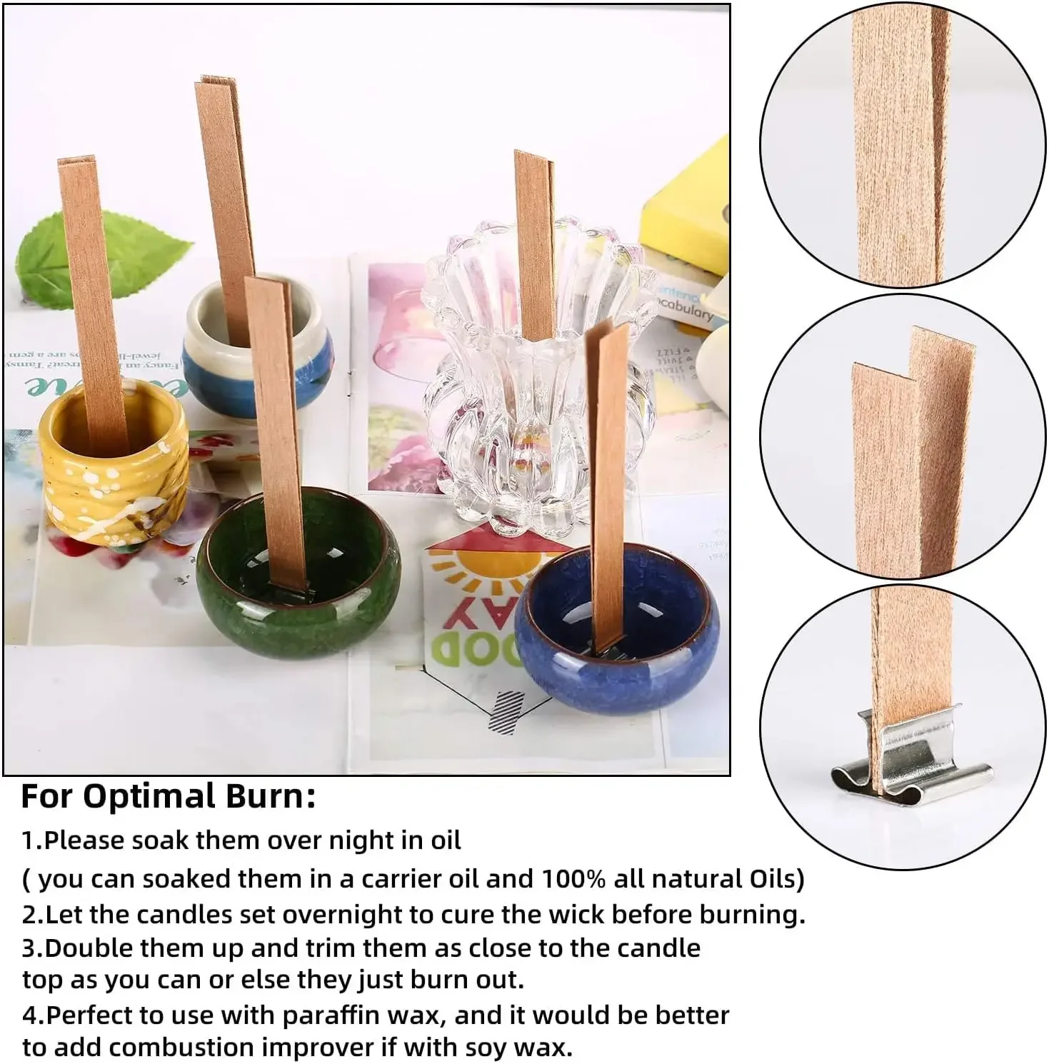 Свеча из соевого воска ручной  – обзор и цена Wooden Wick Candle