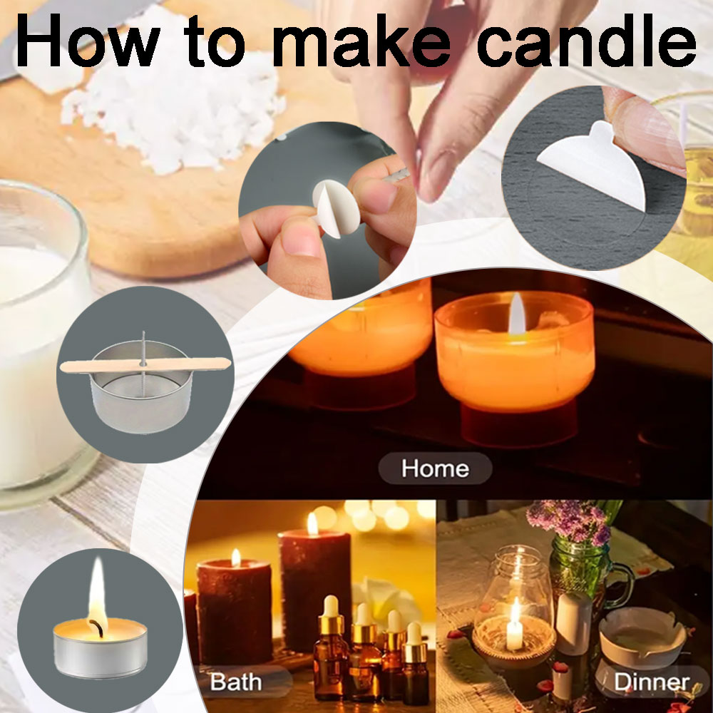 55 шт., фитиль для цветочной с – обзор и цена Wooden Wick Candle