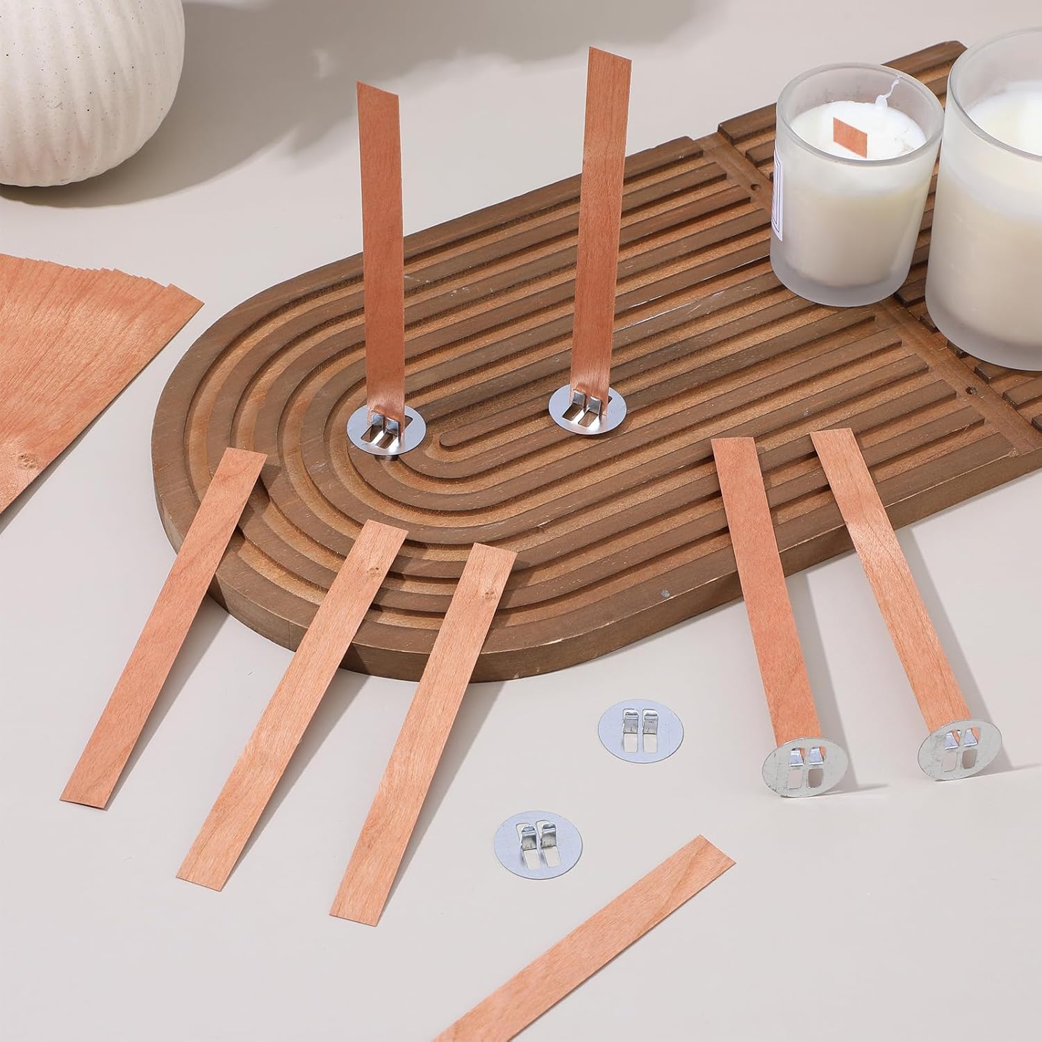 60 шт. деревянных фитилей для  – обзор и цена Wooden Wick Candle